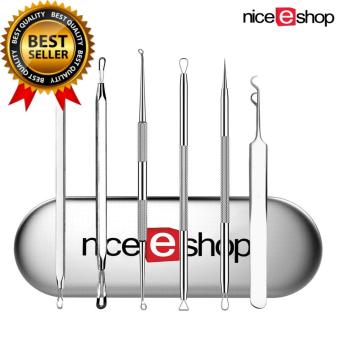 niceEshop 6ชิ้นงานชุดสิวสิวสิวเสี้ยน remover รอยคล้ำ Comedoneเครื่องมือชุดระบายสำหรับครีมดูแลผิว niceEshop 6ชิ้นงานชุดสิวสิวสิวเสี้ยน remover รอยคล้ำ Comedoneเครื่องมือชุดระบายสำหรับครีมดูแลผิว