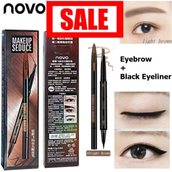 รีวิว Novo Eyebrow + Black Eyeliner ของแท้ 100 % (Zaab Fashion) Seduce Eye Makeup 2 in 1 โนโว ดินสอเขียนคิ้ว + อายไลน์เนอร์ ด้านนึงเป็นดินสอเขียนคิ้วเนื้อดีติดทน กันน้ำเกลี่ยง่าย อีกด้านเป็นอายไลเนอร์เมจิกสีดำ เส้นเล็กเขียนง่าย กันน้ำแห้งไว จัดโปรโมชั่น Novo Eyebrow + Black Eyeliner ของแท้ 100 % (Zaab Fashion) Seduce Eye Makeup 2 in 1 โนโว ดินสอเขียนคิ้ว + อายไลน์เนอร์ ด้านนึงเป็นดินสอเขียนคิ้วเนื้อดีติดทน กันน้ำเกลี่ยง่าย อีกด้านเป็นอายไลเนอร์เมจิกสีดำ เส้นเล็กเขียนง่าย กันน้ำแห้งไว