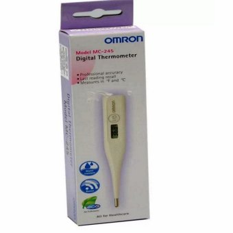 Omron ปรอทวัดไข้ดิจิตอล Digital Thermometer MC 245 - White