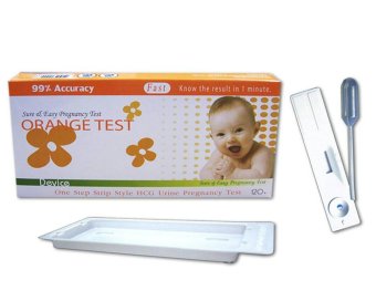 ORANGE TEST DEVICE ชุดตรวจสอบการตั้งครรภ์แบบหยด จำนวน 10ชุด