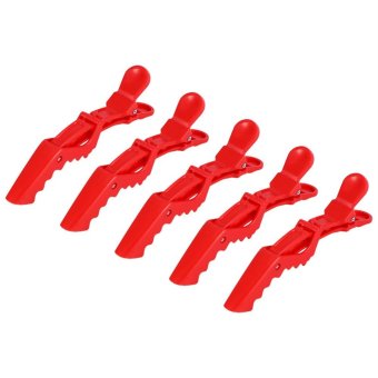 ราคา Salon Hair Sectioning Cutting Clip Hairdressing Cutting Tool(red) - intl