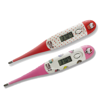 SOS Plus Clinical Digital Thermometer Hello Kitty เอสโอเอส พลัส เทอร์โมมิเตอร์ คู่ (สีแดง/ชมพู)