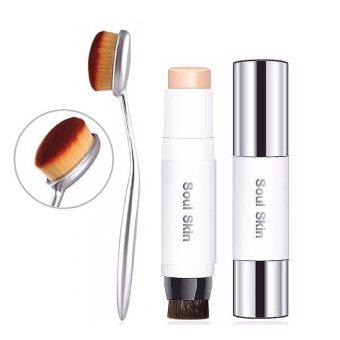 ดูภาพ Soul skin Matte foundation stick HD เบอร์ 20 (ผิวขาวอมเหลือง) SPF50PA++ รองพื้นเทพ ปกปิดระดับ HD 1 แท่ง + แปรงเกลี่ยรองพื้น 1 อัน เพิ่มเติม Soul skin Matte foundation stick HD เบอร์ 20 (ผิวขาวอมเหลือง) SPF50PA++ รองพื้นเทพ ปกปิดระดับ HD 1 แท่ง + แปรงเกลี่ยรองพื้น 1 อัน
