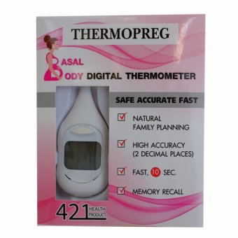 THERMOPREG BASAL BODY DIGITAL THERMOMETER เทอร์โมมิเตอร์วัดช่วงเวลาไข่ตก ทศนิยม 2 ตำแหน่ง