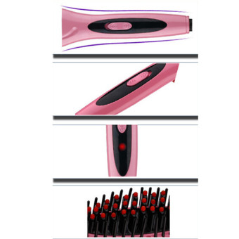 ซื้อ/ขาย YingWei Portable Hair Straightening Ceramic Straightening Brush Hair AU Plug Pink