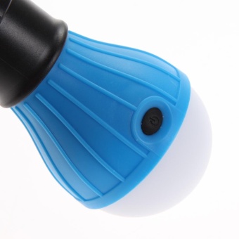 2 x Outdoor Hanging 3 Camping Tent Light Bulb Fishing Lamp(Blue) -intl