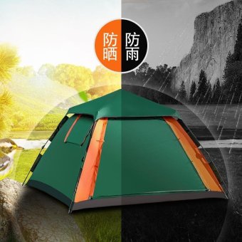 4 คน หลังคากันน้ำเต็นท์ชายหาดเต็นท์ตารางอัตโนมัติทันทีในงานตั้งแคมป์ เดินป่า - intl