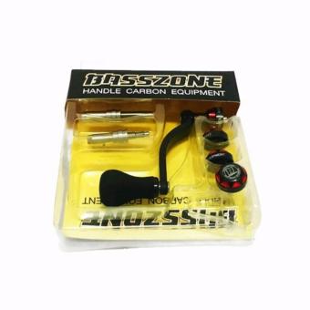 BASSZONE HANDLE CARBON แขนแต่งรอกสปิน สีดำ/แดง BASSZONE HANDLE CARBON แขนแต่งรอกสปิน สีดำ/แดง