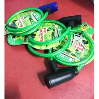 ซื้อ/ขาย BIKE BICYCLE SECURITY LOCKสลิงล๊อคจักรยาน มอเตอร์ไซด์ บ้าน ใช้กุญแจแบบแบนขันคลายล๊อคTL9386