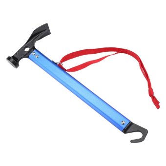 Camping Tool Multi-function Tent Hammer Peg Puller Extractor (blue)- intl