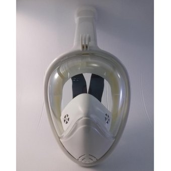 ซื้อ/ขาย Free Breath Mask หน้ากากดำน้ำ รุ่นติดกล้องกันน้ำ ท่อยาวพิเศษ(สีขาว)