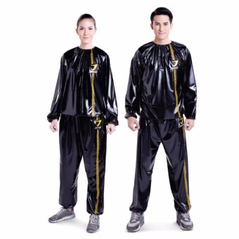 ประเทศไทย JASON ซาวน่าสูท รุ่น JS0399 Free Size สีดำ
