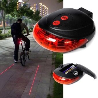 ซื้อ/ขาย JJ ไฟเลเซอร์ท้ายรถจักรยาน Bike Light Tail Bicycle Laser รุ่น DW-681 (Red)