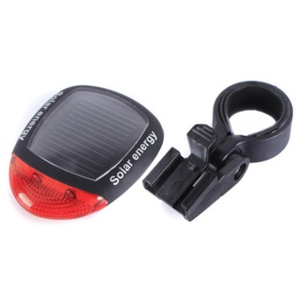 ซื้อ/ขาย JJ ไฟท้ายจักรยานพลังงานแสงอาทิตย์ Bike Solar Cell Light รุ่น NO.909 (Black)
