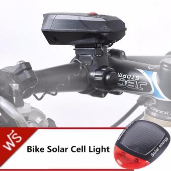 ซื้อ/ขาย JJ กริ่งแตรจักรยาน CYCLE HORNS แถมฟรี ไฟท้ายจักรยานพลังงานแสงอาทิตย์ Bike Solar Cell Light รุ่น NO.909 (Black)