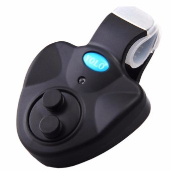 2561 JJ สัญญาณไฟติดปลายคันเบ็ด สัญญาณไฟเตือน ตกปลา Fish Alarm Fish Bite Finder Alarm(Black)