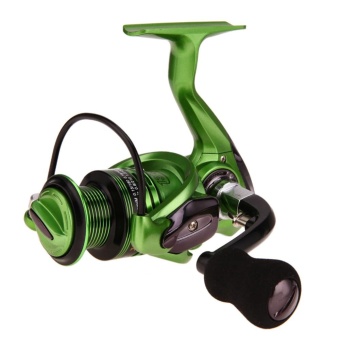 Metal Arm 13+1BB Fishing Reel 1000-7000 series Gapless HeadSpinning Wheel(Green