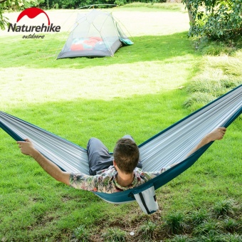กลางแจ้ง Naturehike แคมป์ปิ้งเปลญวนร่มชูชีพผ้าพร้อมพกพาเดินป่าแขวนเต็นท์เตียงนอนแกว่งปิกนิกเปลญวน - นานาชาติ