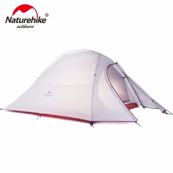 Naturehike CloudUp ชุดห่วงใยเท้าเดินป่าเต็นท์ 20D/210T ผ้าสำหรับ 2 คนมีเสื่อ NH15T002 T - นานาชาติ