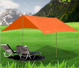 Portable Waterproof Rain Tarp 10x9.5 ft Rain Fly Tent Tarp ShelterSunshade - intl