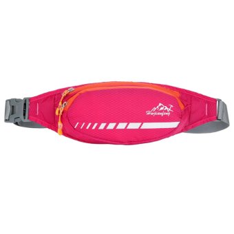 Running Waist Belt Bags for Men Women Outdoor Cross Shoulder Pocket(Red)-one size - intl