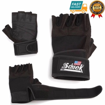 ซื้อ/ขาย Schiek LIFTING GLOVE ถุงมือยกน้ำหนัก ถุงมือฟิตเนส Fitness Glove Size XL (Black)