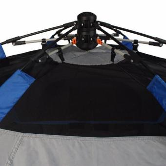 SPORTLAND เต็นท์ โดม 4 คน Tent 1D3W210TPU Desert Star (Gray) แถมฟรี ตะเกียงไฟฉาย HL5098