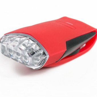 ราคา STARSHOP 4LED mountain bike headlight lamp แดง