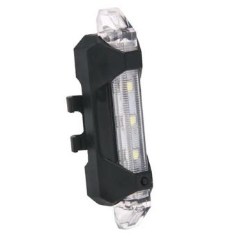 ประเทศไทย SUPER D SHOPPortable USB Rechargeable Bike Bicycle Tail Rear Safety Warning Light Taillight Lamp Super Bright (Intl)