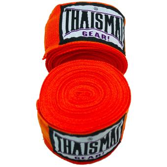 2561 THAISMAI ผ้าพันมือซ้อมมวย Hand Wraps HW-7003 4.5 M.Long (Orange)