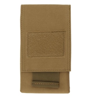 Universal Hard Wearing Tactical Bag for Mobile Phone Hook Cover Pouch Case(Khaki)-one size - intl