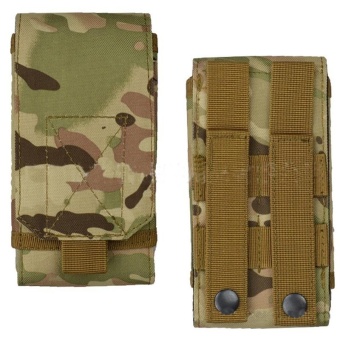Universal Outdoor Molle Army Tactical Portable Waterproof 600D Oxford Mobile Phone Pouch Holster Case Bag Belt Specification:CP color - intl