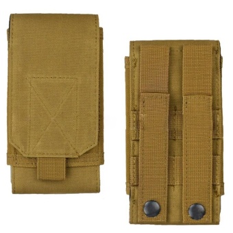 Universal Outdoor Molle Army Tactical Portable Waterproof 600D Oxford Mobile Phone Pouch Holster Case Bag Belt Specification:khaki - intl