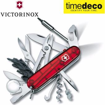 2561 Victorinox Swiss Army มีดพับอเนกประสงค์ ลิขสิทธิ์แท้ KNIVES SWISS CHAMP CYBERTOOL LITE SAK 1.7925.T MEDIUM POCKET KNIFE WITH LED LIGHT-RED
