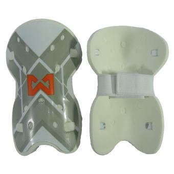 ราคา สนับแข้ง มีสายรัด แพ็คคู่ WARRIX WS-1502 ขาวส้ม
