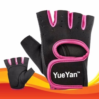 ประเทศไทย YUEYAN ถุงมือฟิตเนส ถุงมือออกกำลังกาย Fitness Glove Weight Lifting Gloves Pink ( Int:M)