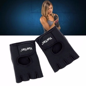 2561 YUEYAN ถุงมือฟิตเนส ถุงมือออกกำลังกาย Fitness Glove Weight Lifting Gloves Black ( Int:S)