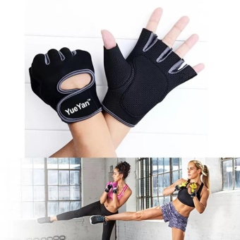 2561 YUEYAN ถุงมือฟิตเนส ถุงมือออกกำลังกาย Fitness Glove Weight Lifting Gloves Gray ( Int:M)