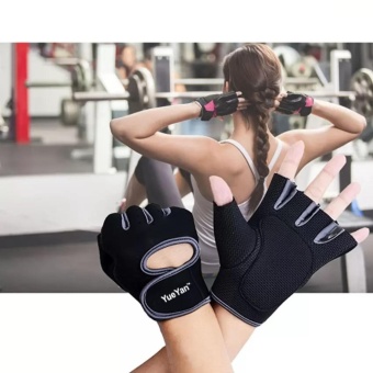 2561 YUEYAN ถุงมือฟิตเนส ถุงมือออกกำลังกาย Fitness Glove Weight Lifting Gloves Gray ( Int:M)