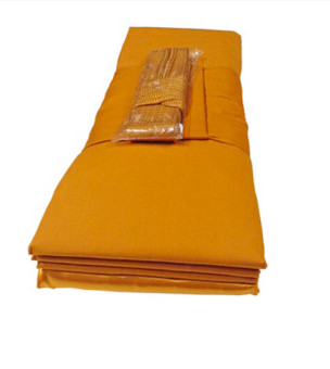 ผ้าไตร - ไตรจีวร เนื้อผ้ามัสลินคุณภาพดี ขนาด 2 x 3 ม. ตราสุวรรณภูมิ(สีพระราชนิยม) ผ้าไตร - ไตรจีวร เนื้อผ้ามัสลินคุณภาพดี ขนาด 2 x 3 ม. ตราสุวรรณภูมิ(สีพระราชนิยม)