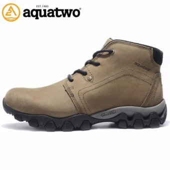 ประเทศไทย Aquatwo รุ่น S1022 รองเท้าหนังแท้ กันน้ำ100% สำหรับขาลุย เดินป่า ปีนเขา ลุยหิมะ ผจญภัย พื้นยางกันลื่น ดีไซน์สวยหรู (สีเขียวทหาร)