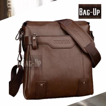กระเป๋าสะพายข้างผู้ชาย Bag-Up รุ่น 1201 สีน้ำตาลอ่อน กระเป๋าสะพายข้างผู้ชาย Bag-Up รุ่น 1201 สีน้ำตาลอ่อน