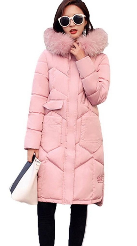 ดูภาพ Bigood Autumn Winter Korean Long Women Down Coat Ladies Puffer Outwear Pink - intl เพิ่มเติม Bigood Autumn Winter Korean Long Women Down Coat Ladies Puffer Outwear Pink - intl