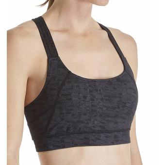 CALVIN KLEIN DELINEATION MID-IMPACT SPORTS BRA - Black