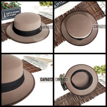 CAPA072 Boater hat size 5cm หมวก ขนาดปีก 5cm สีดำ CAPA072 Boater hat size 5cm หมวก ขนาดปีก 5cm สีดำ