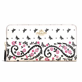 กระเป๋า COACH F59063 ACCORDION ZIP WALLET IN BUTTERFLY BANDANAPRINT COATED CANVAS (IMM4D) กระเป๋า COACH F59063 ACCORDION ZIP WALLET IN BUTTERFLY BANDANAPRINT COATED CANVAS (IMM4D)