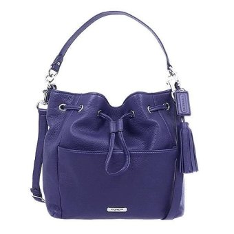 Coach Leather Crossbody Shoulder Duffle Drawstring Handbag รุ่น 27003 - Indigo Coach Leather Crossbody Shoulder Duffle Drawstring Handbag รุ่น 27003 - Indigo