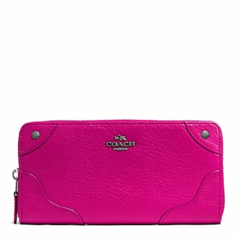 อยากขาย COACH MICKIE ACCORDION ZIP WALLET IN GRAIN LEATHER รุ่น F52645(Cranberry) สนใจซื้อ COACH MICKIE ACCORDION ZIP WALLET IN GRAIN LEATHER รุ่น F52645(Cranberry)