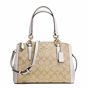 COACH MINI CHRISTIE CARRYALL IN SIGNATURE รุ่น F58290(Chalk) COACH MINI CHRISTIE CARRYALL IN SIGNATURE รุ่น F58290(Chalk)