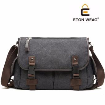 ETONWEAG กระเป๋าสะพายข้าง สไตล์เกาหลี แคนวาส Canvas (สีเทาเข้ม/DARK GREY) ETONWEAG กระเป๋าสะพายข้าง สไตล์เกาหลี แคนวาส Canvas (สีเทาเข้ม/DARK GREY)